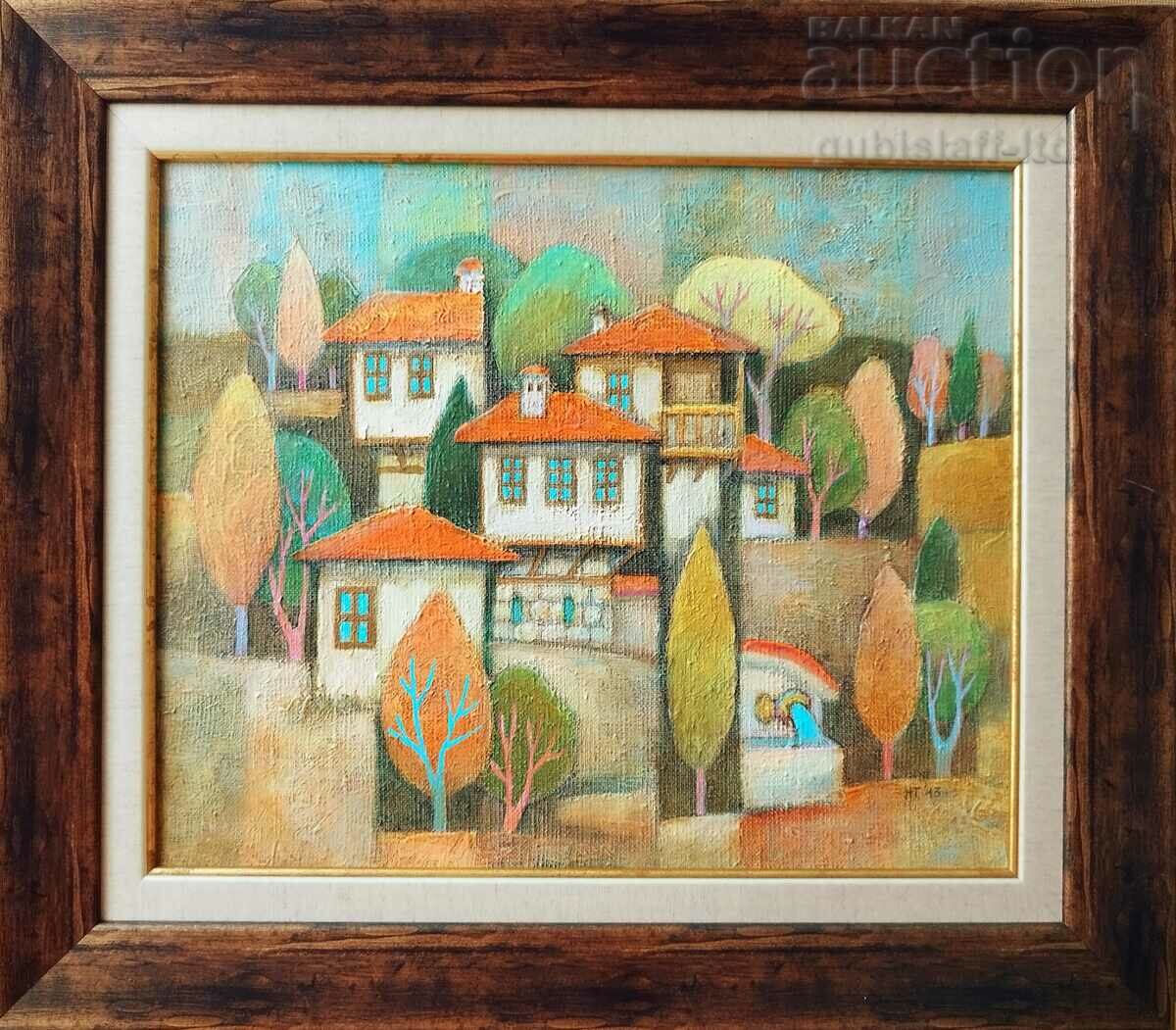 Painting "Landscape from the Rhodopes", art. N. Todorov, 2013