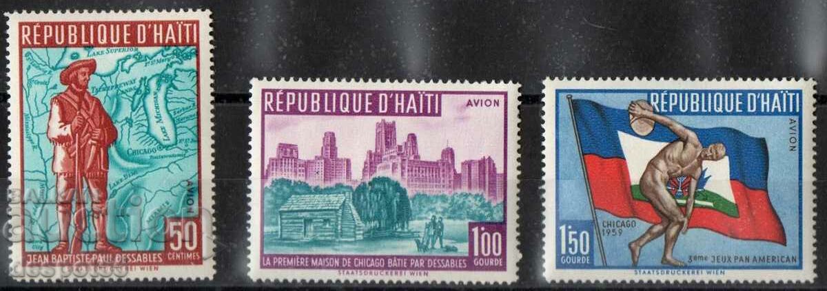 1959. Haiti. Al treilea Joc Panamerican, Chicago.