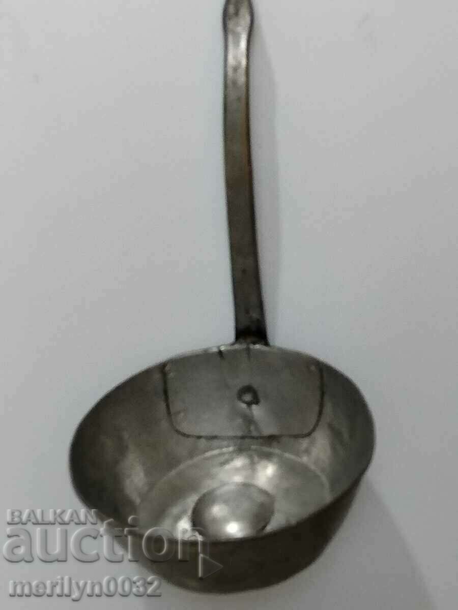 Old copper ladle, copper copper pot, pit, kishkil cap with price 69.00 BGN | € 35.28