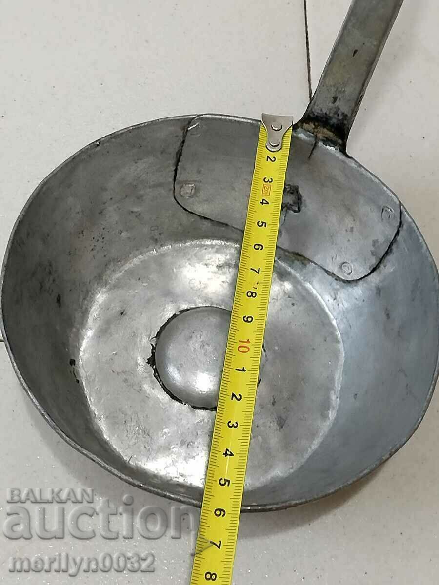 Old copper ladle, copper copper pot, pit, kishkil cap - 5