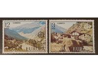 Испанска Андора 1977 Европа CEPT Сгради MNH