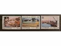 Greek Cyprus 1977 Europe CEPT Buildings/Ships MNH