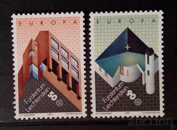 Λιχτενστάιν 1987 Ευρώπη CEPT Buildings MNH