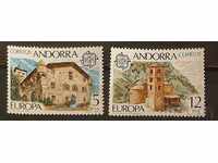 Spania Andorra 1978 Europa CEPT Clădiri MNH