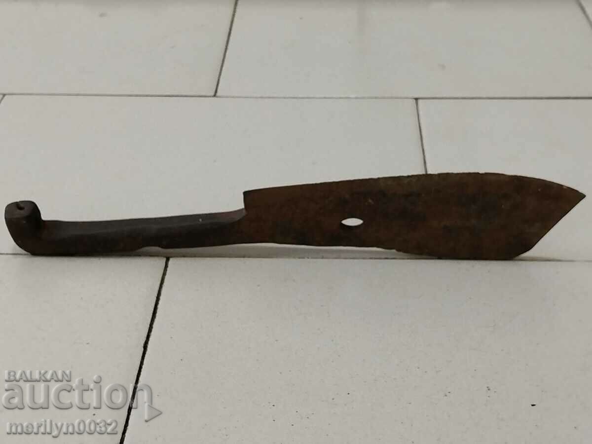 Auction Old forged saber, axe, axe, knife, machete, blade Auction Old forged saber, axe, axe, knife, machete, blade