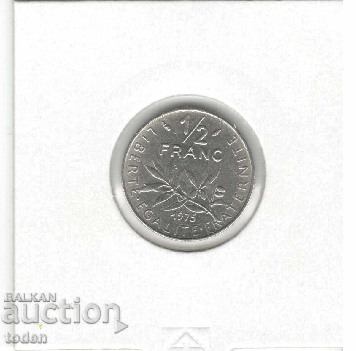 Auction France-½ Franc-1975-KM# 931.1-Signature "O. Roty" Auction France-½ Franc-1975-KM# 931.1-Signature "O. Roty"