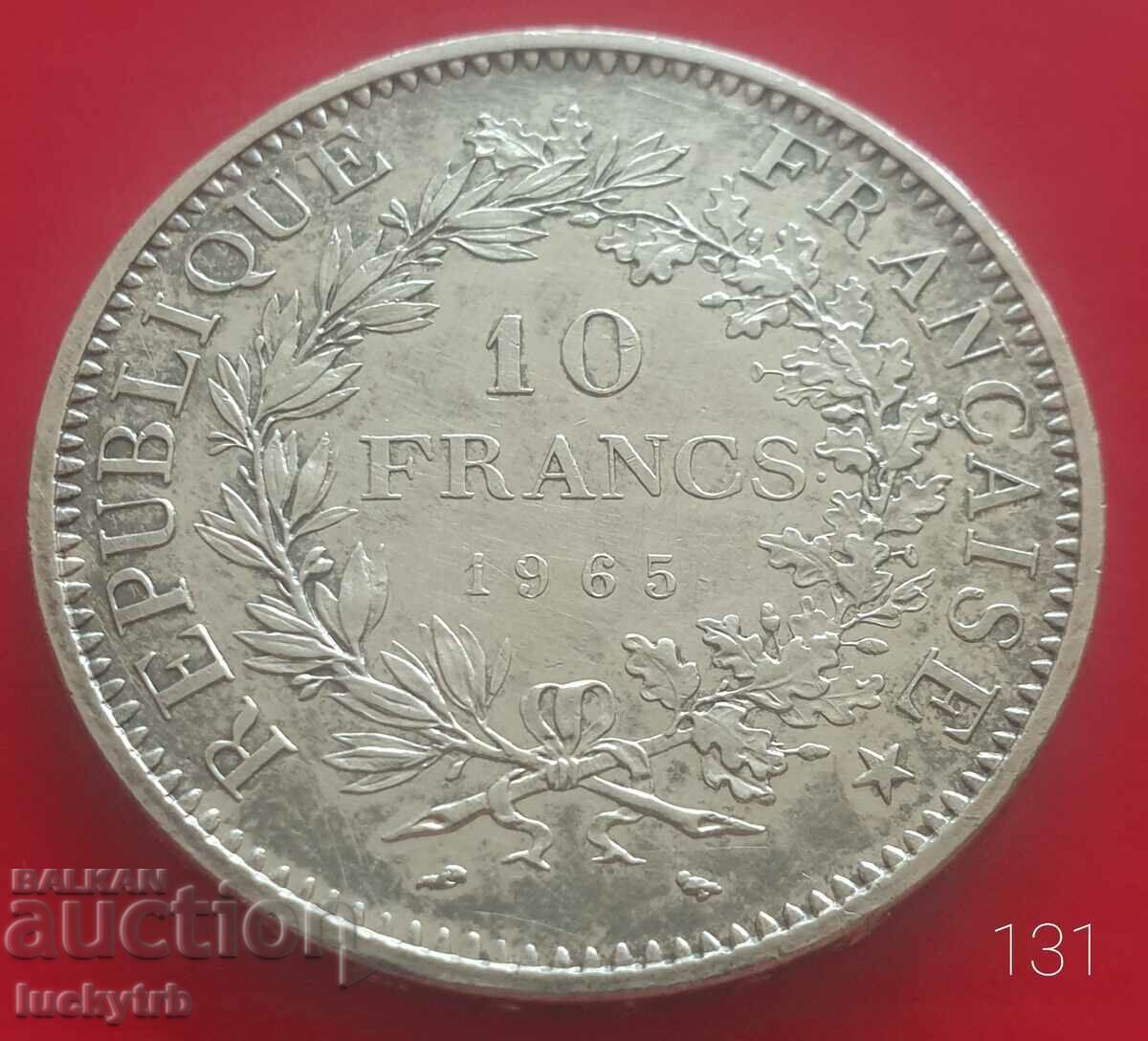 10 franci 1965 - Franta Argint 0.900