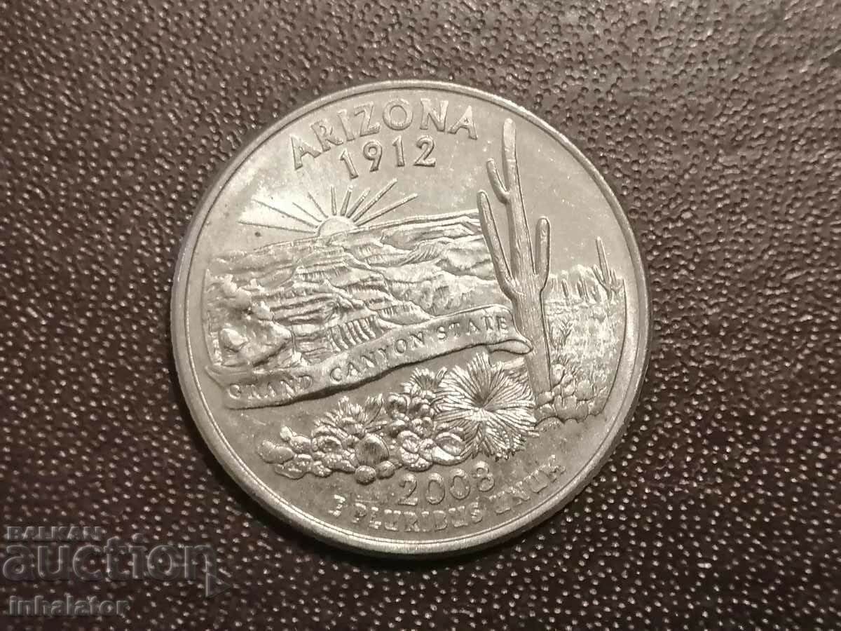 2008 D 25 cent Arizona