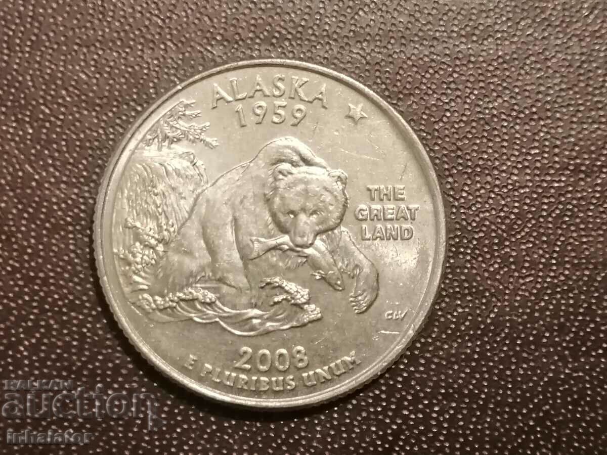 2008 D 25 Cent Alaska