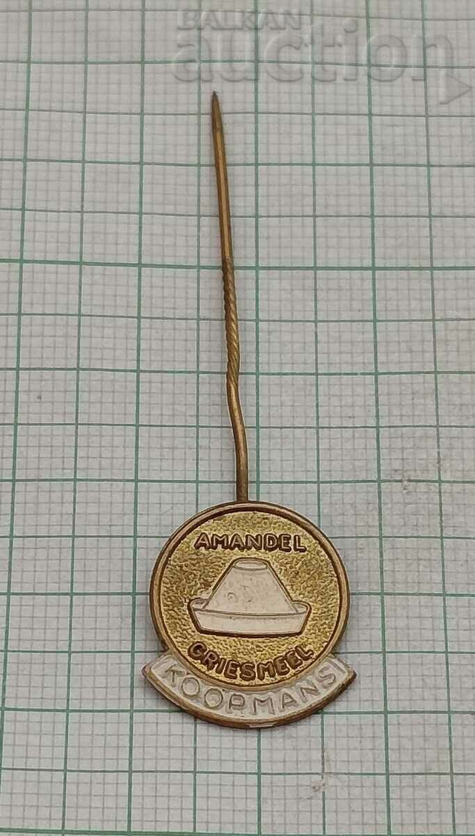 KOOPMANS AMANDEL FOOD ADVERTISING BADGE . with price 2.00 BGN | € 1.02 KOOPMANS AMANDEL FOOD ADVERTISING BADGE . with price 2.00 BGN | € 1.02