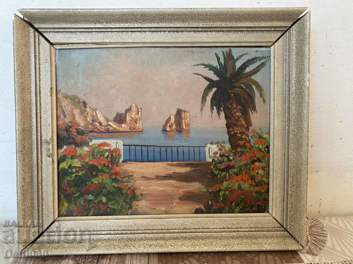 Old original painting oil on canvas