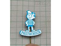 PASTACHOCA FOOD ADVERTISING BADGE BLUE