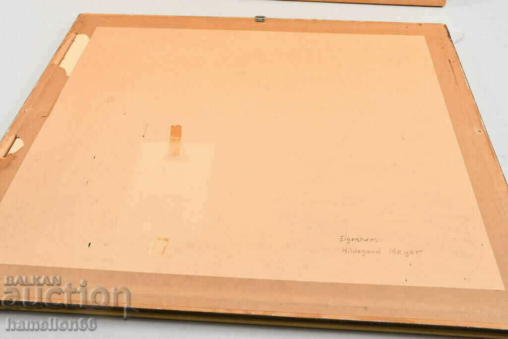 Painting, glass, pastels. Landscape - 5