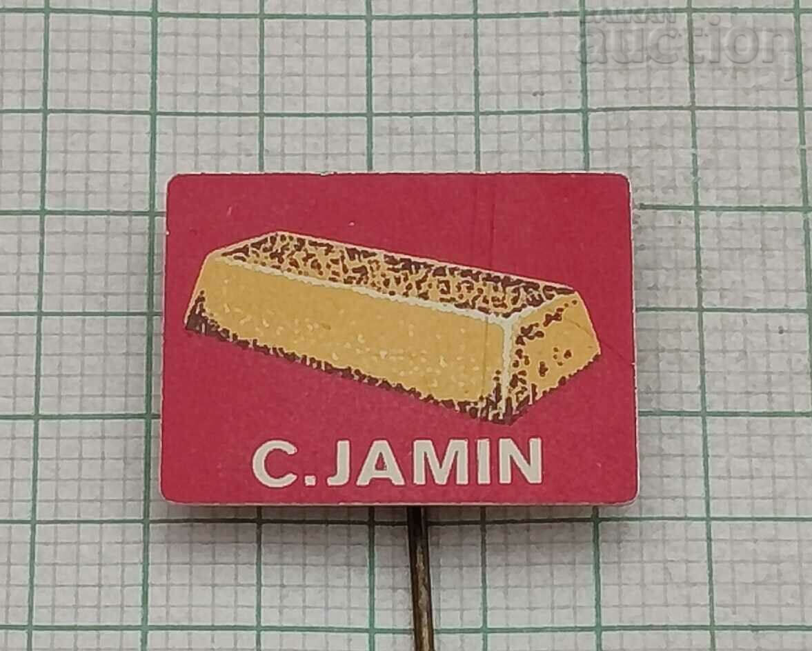 C. JAMIN ADVERTISING BADGE