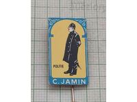 C. JAMIN POLICE OFFICER BADGE