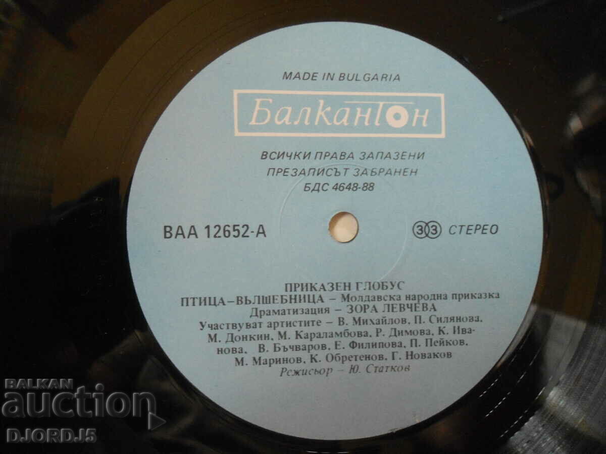 Auction Magic bird, VAA 12652, gramophone record, large Auction Magic bird, VAA 12652, gramophone record, large