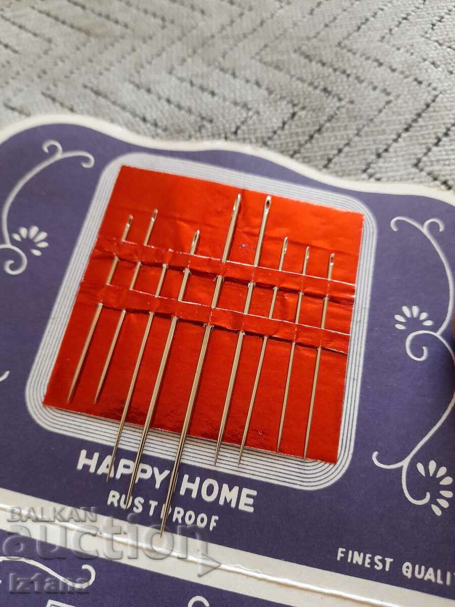 Delivery of Old Happy Home hand sewing needles