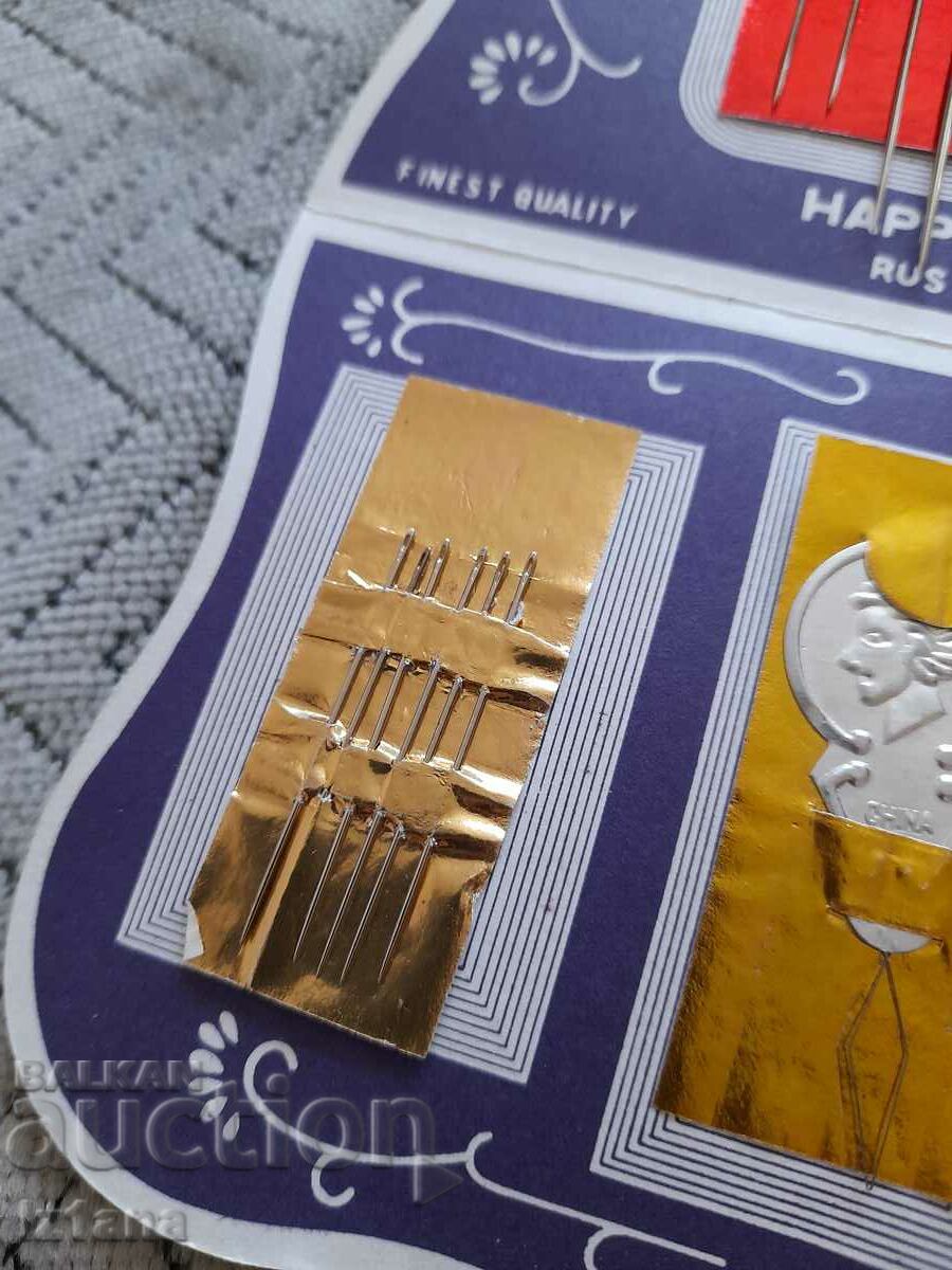 Old Happy Home hand sewing needles - 5