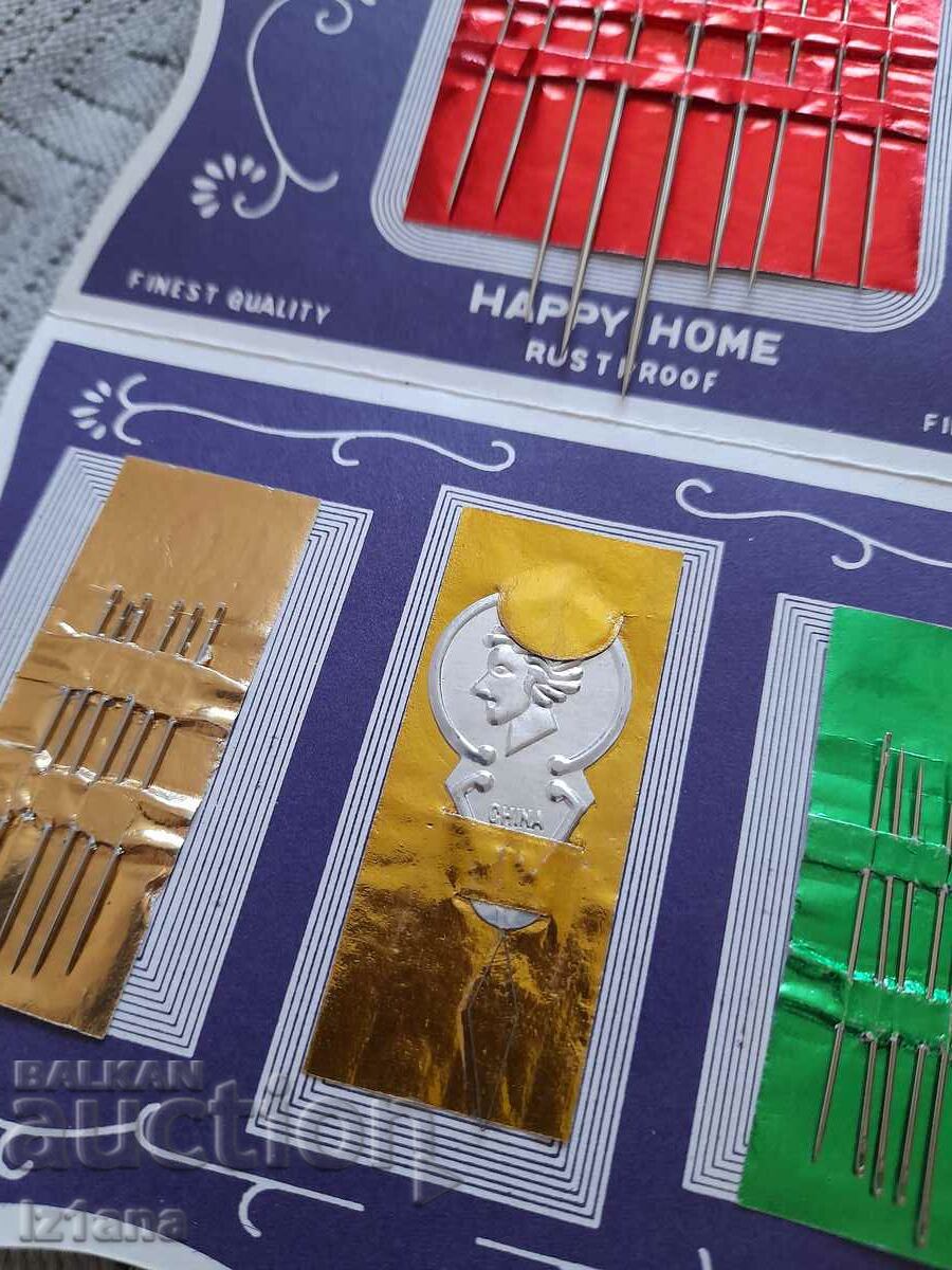 Old Happy Home hand sewing needles - 6