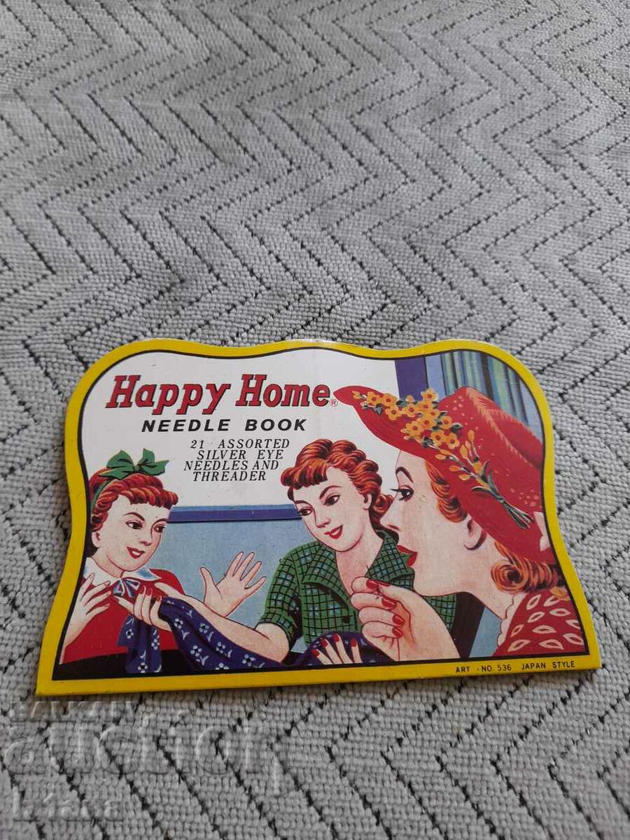 Old Happy Home hand sewing needles