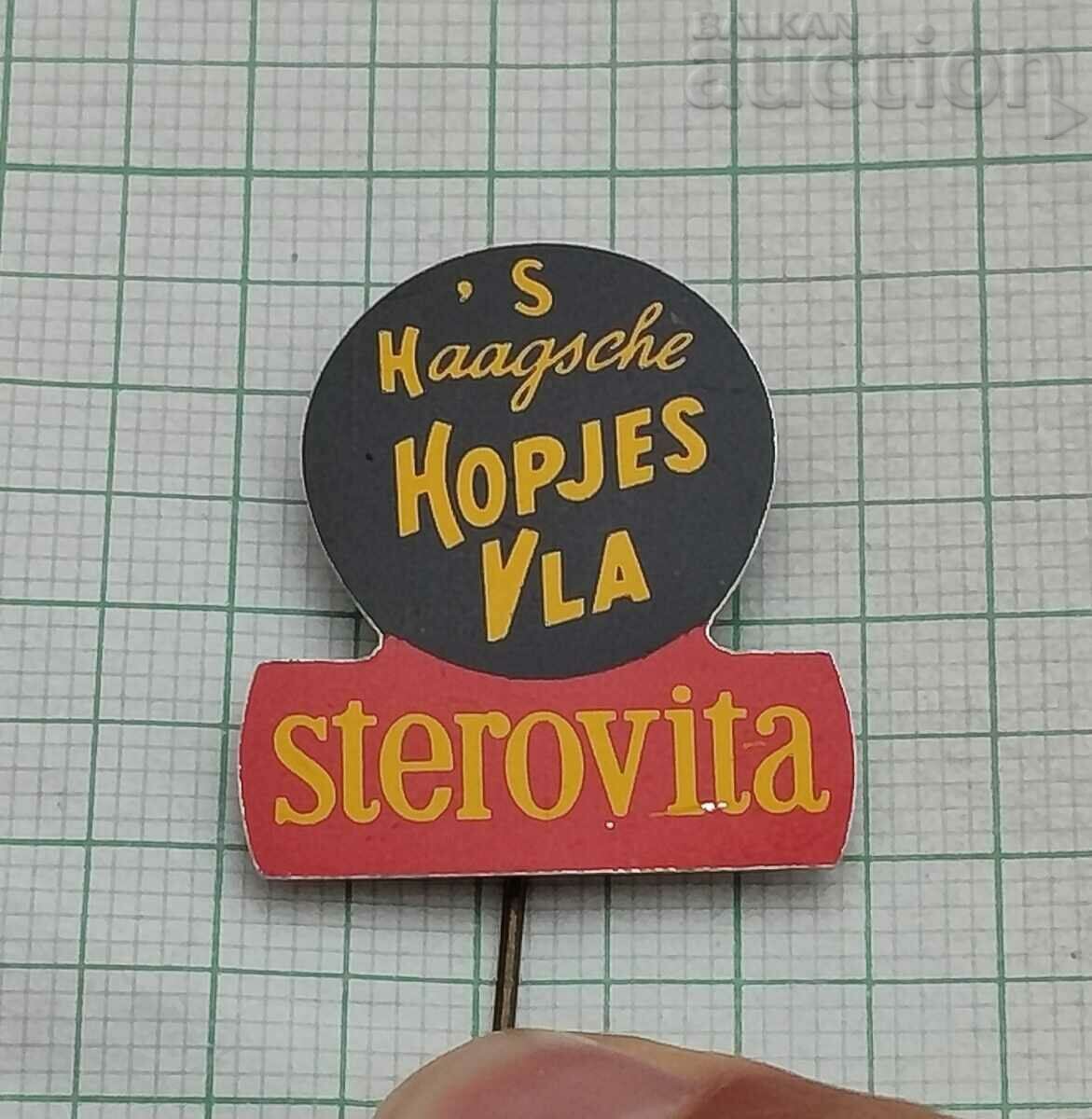 STEROVITA FOOD ADVERTISING BADGE