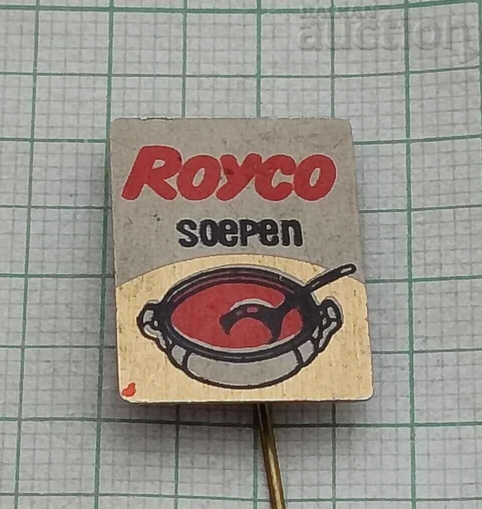 ROYCO FOOD ADVERTISING BADGE *