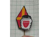 BRYLCREEM FOOD ADVERTISING BADGE