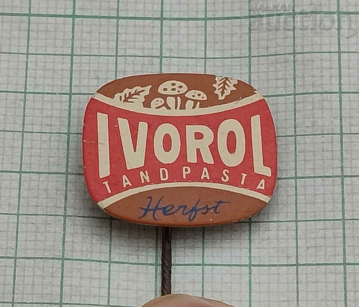 IVOROL FOOD ADVERTISING BADGE