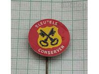 SLEUTELS FOOD ADVERTISING BADGE