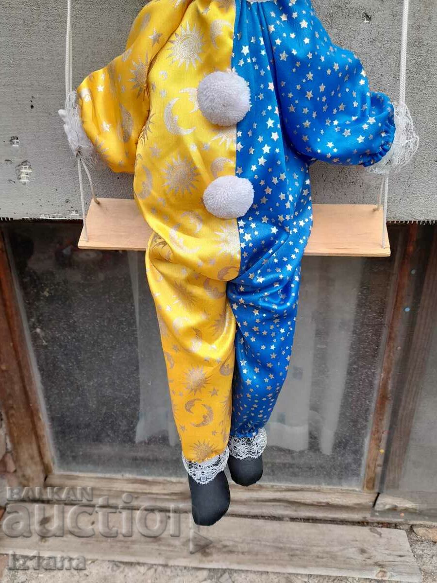 Auction Old doll, clown Auction Old doll, clown