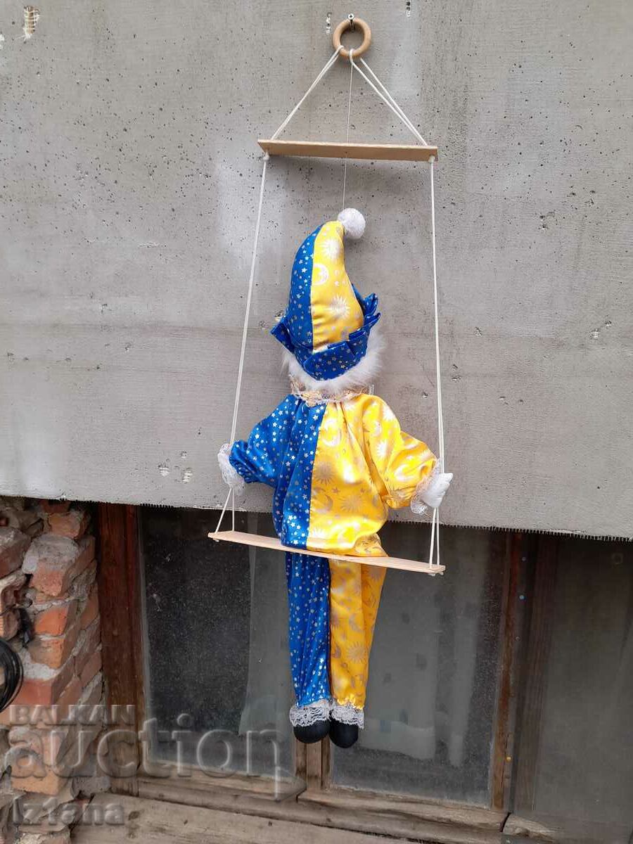 Old doll, clown - 5 Old doll, clown - 5