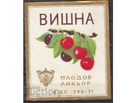 Labels - Sour cherry liqueur, BDS 1951.