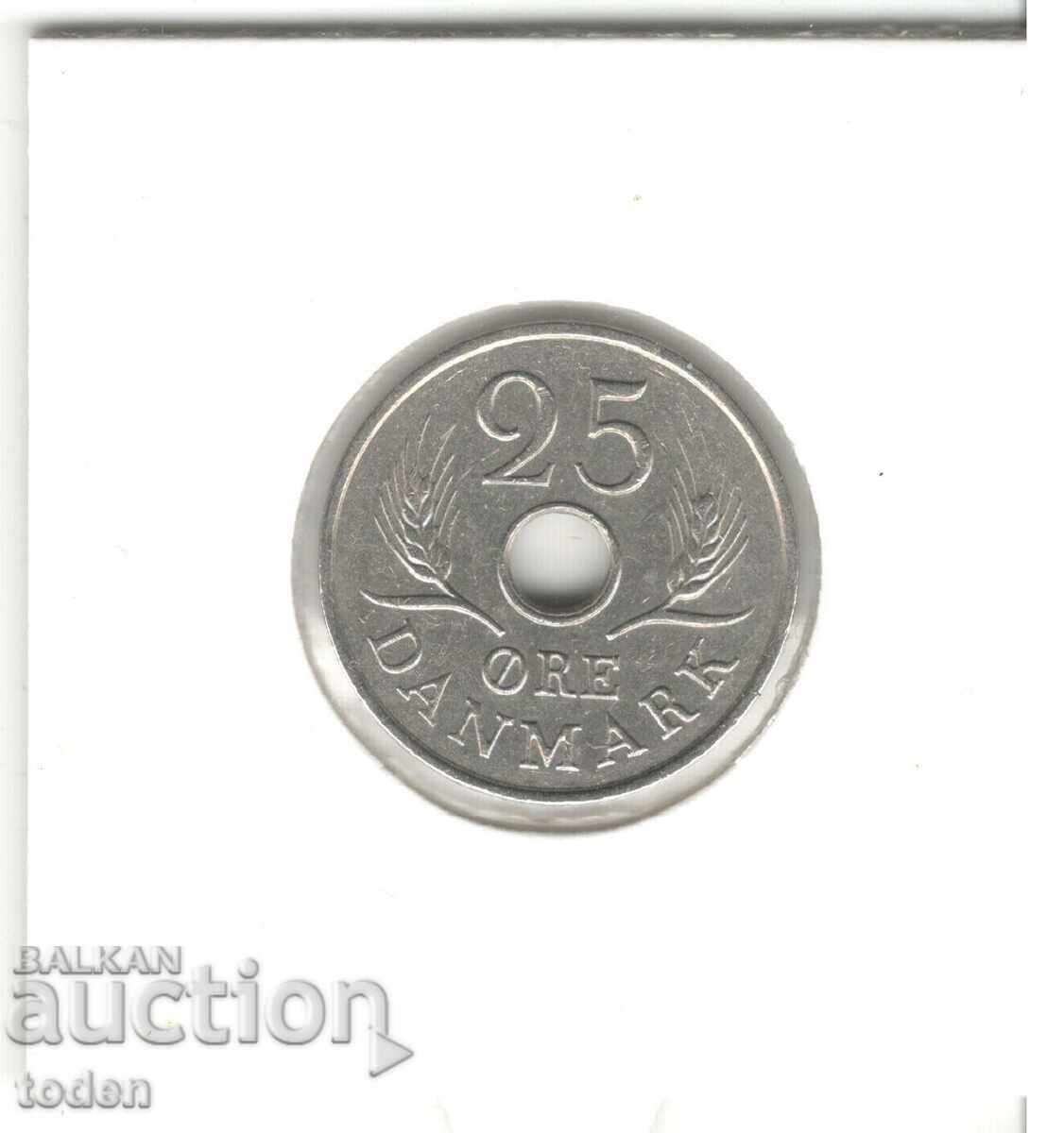 Auction Denmark-25 Øre-1968 C♥S-KM# 855-Frederik IX Auction Denmark-25 Øre-1968 C♥S-KM# 855-Frederik IX