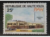 Burkina Faso/Volta Superioară 1981 Locomotive MNH