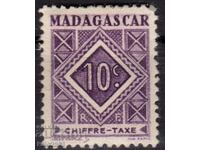 Franța/Madagascar-1947-Pentru suprataxă-Număr,MLH