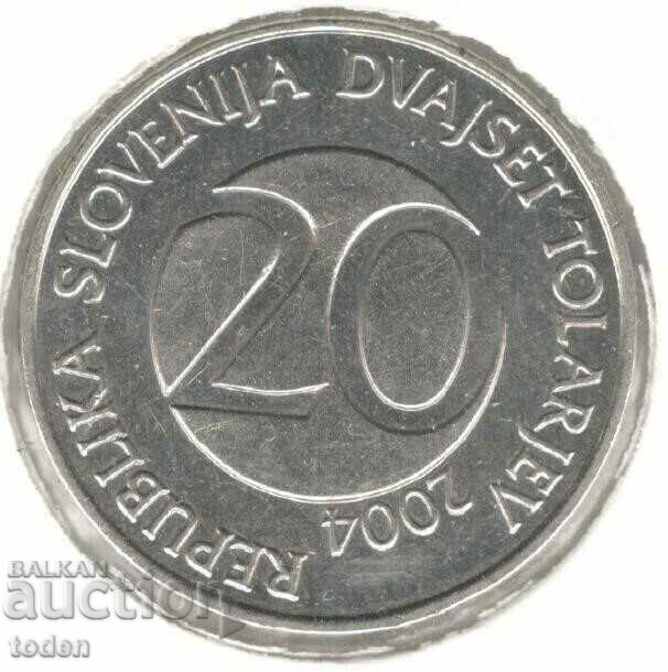 Slovenia-20 Tolarjev-2004-KM# 51 with price 1.00 BGN | € 0.51