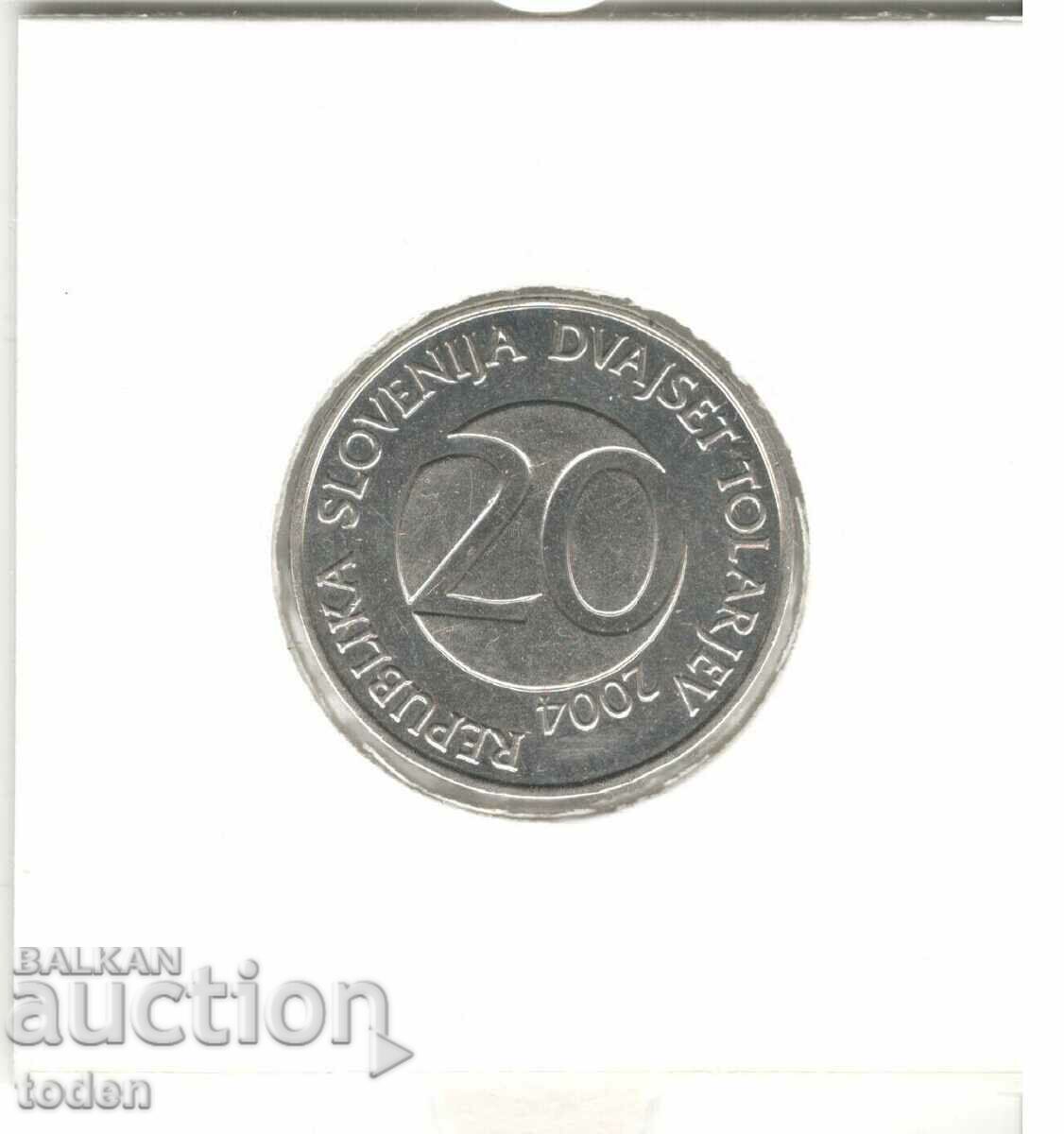 Delivery of Slovenia-20 Tolarjev-2004-KM# 51
