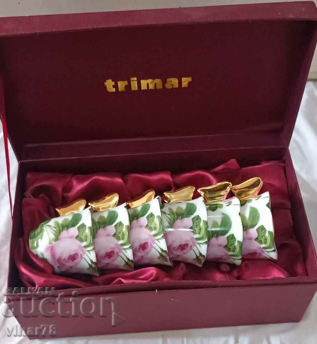 Auction  porcelain cups 6 pcs. - 6 pcs. saucers - coffee service