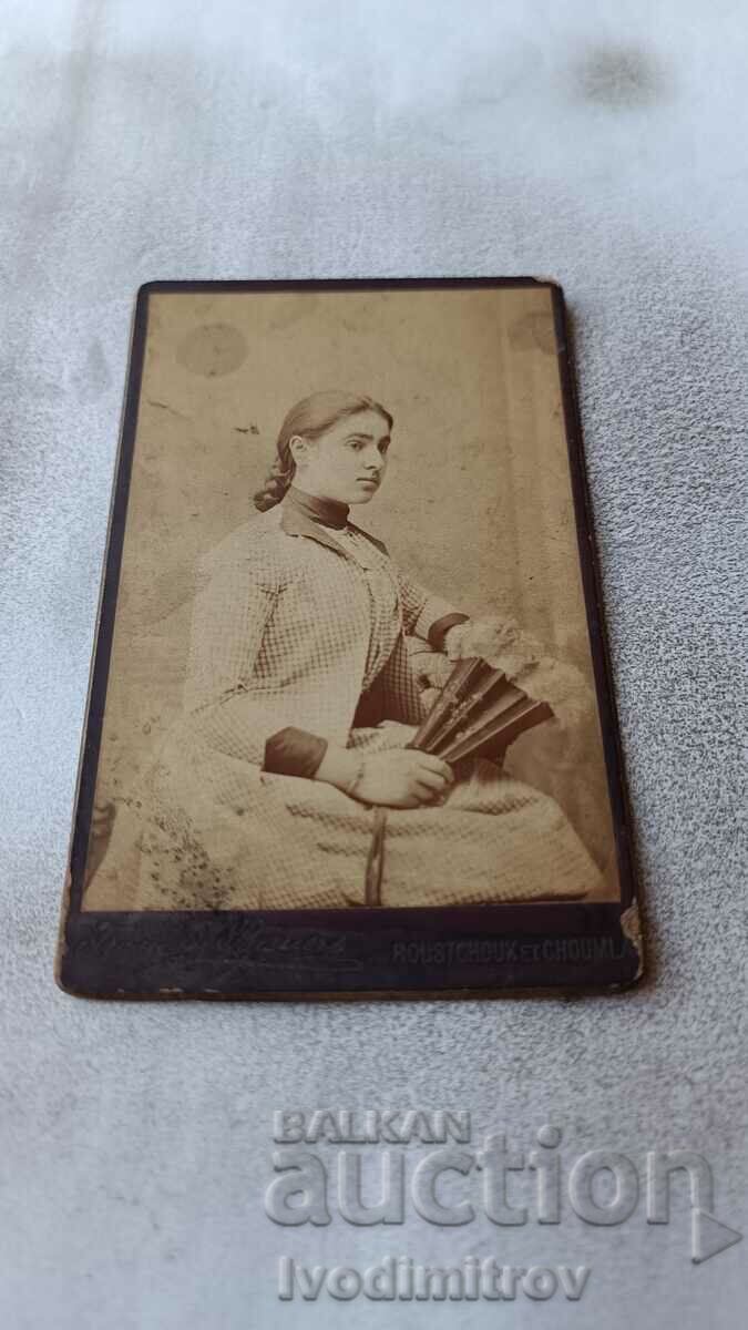 Foto Young Girl 1890 Carton