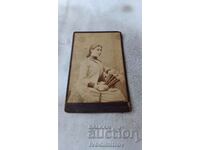 Photo Young Girl 1890 Cardboard