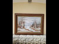 Antique original painting oil on canvas