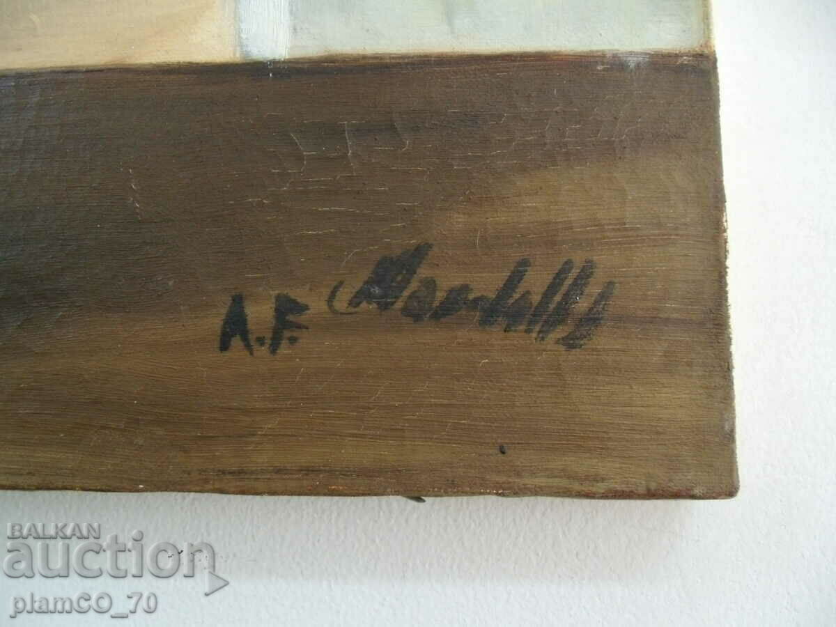 Delivery of No.*7684 old painting - oil, canvas - size 60 / 50 cm