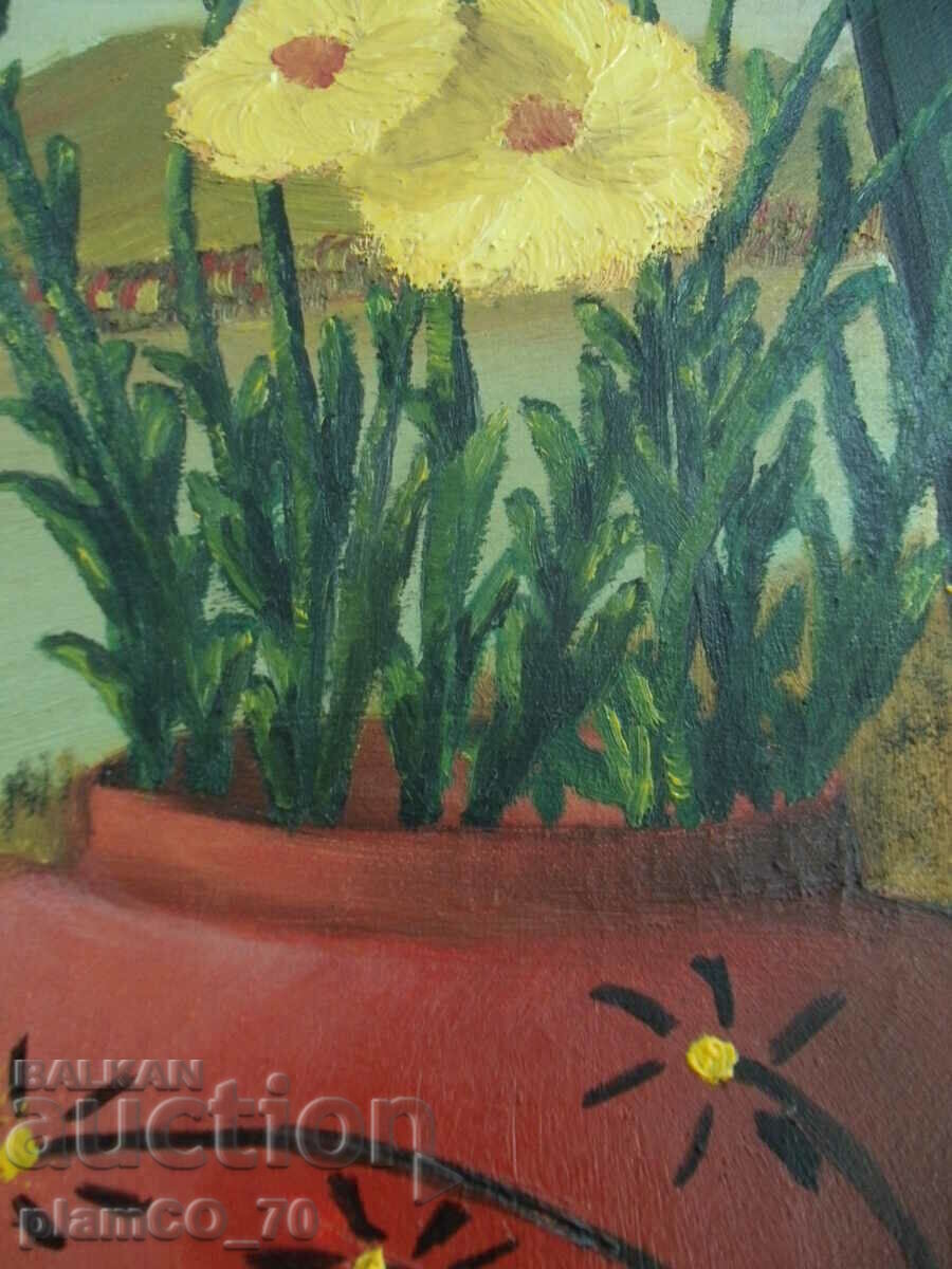 No.*7684 old painting - oil, canvas - size 60 / 50 cm - 6