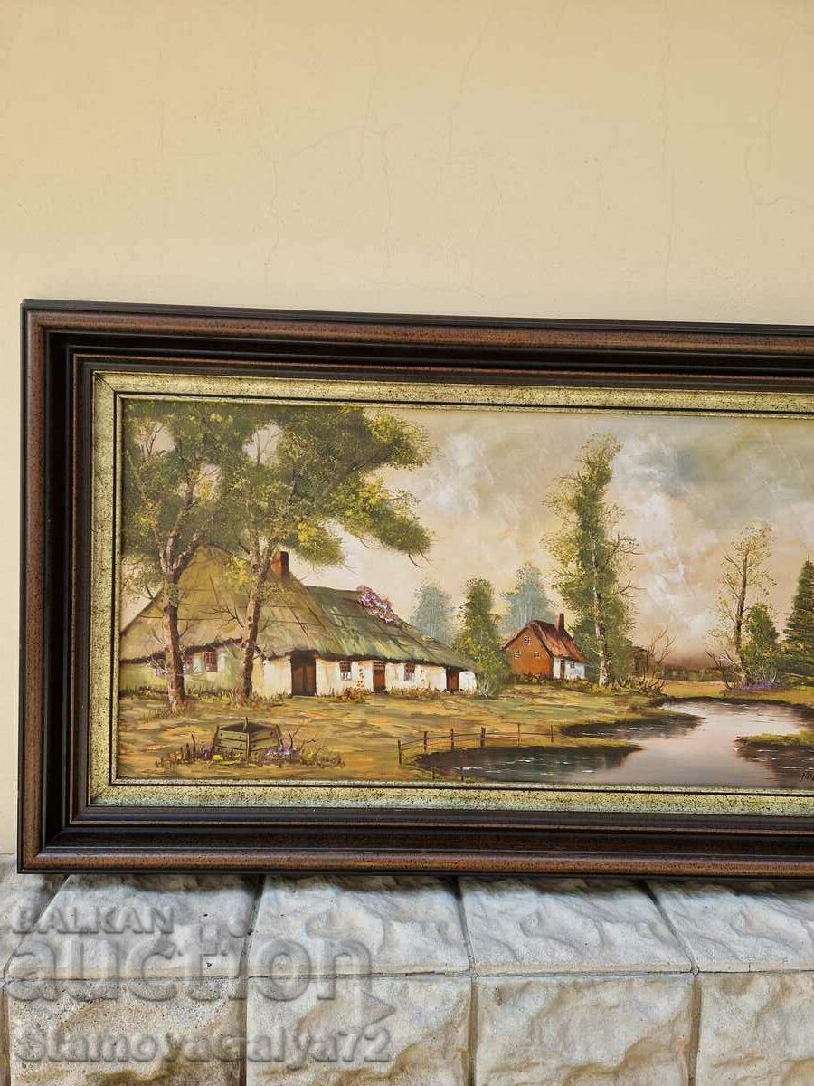 Ένας υπέροχος μεγάλος ολλανδικός πίνακας αντίκα - 5