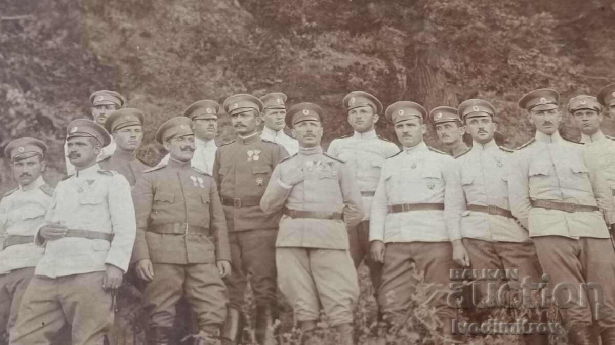 Photo Officers with crosses for bravery at the front 1918 P S V with price 14.65 BGN | € 7.49