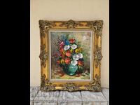 An exceptional antique Belgian oil painting