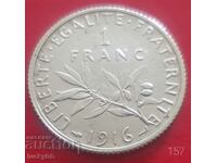 1 franc 1916 - France - Silver