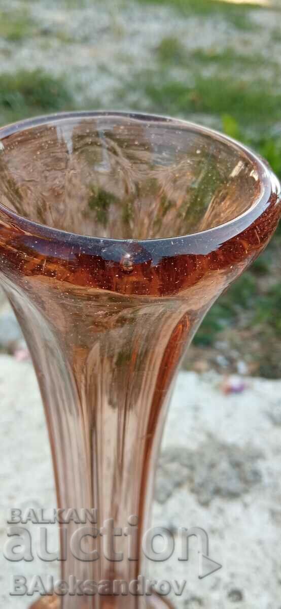 Tall vase of colored glass - 6 Tall vase of colored glass - 6