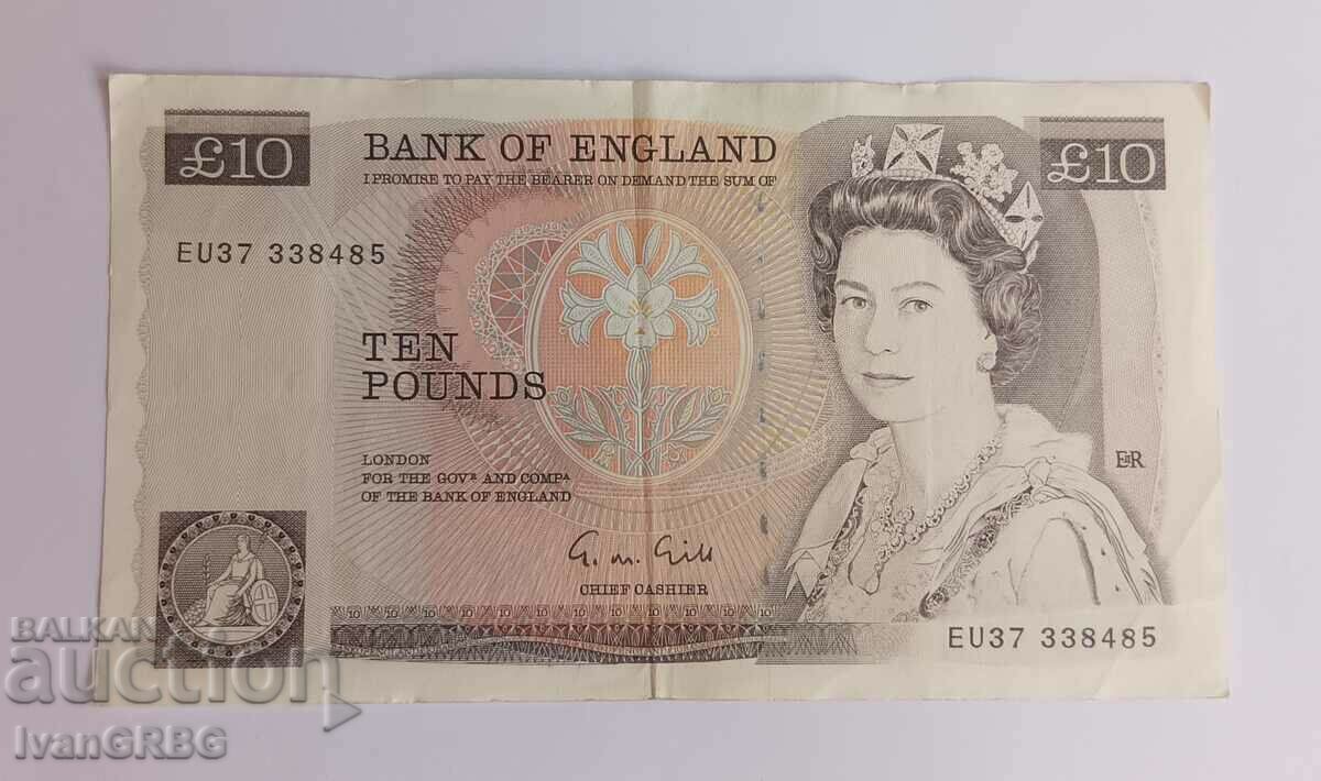 10 pounds Great Britain 1988 Queen Elizabeth II England