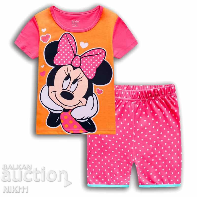 Children's Mickey Mouse T-shirt bottom set for girls